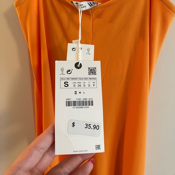 Midi Orange Dress - Picture 4 of 6